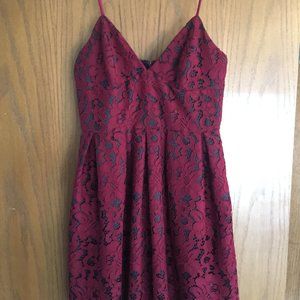 Hutch Lola Merlot Lace Dress